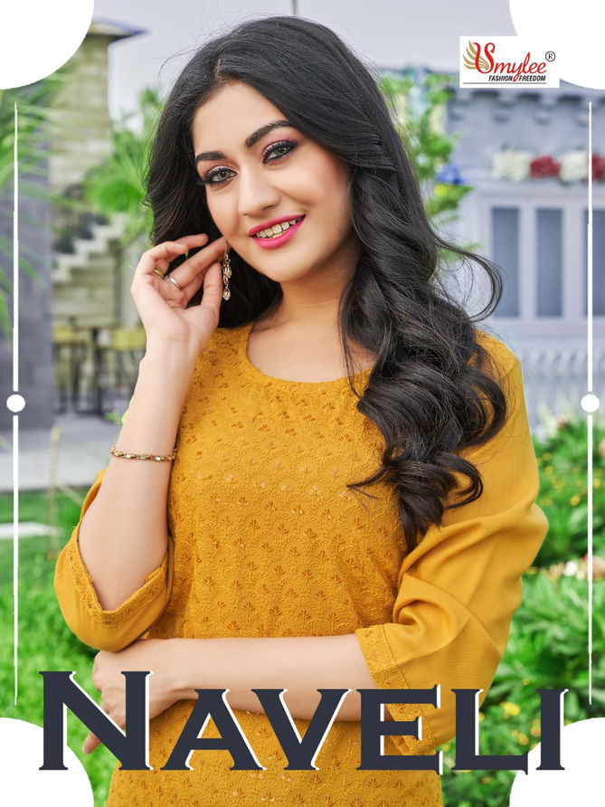 Rung Naveli New Exclusive Wear Designer Rayon Kurti Collection